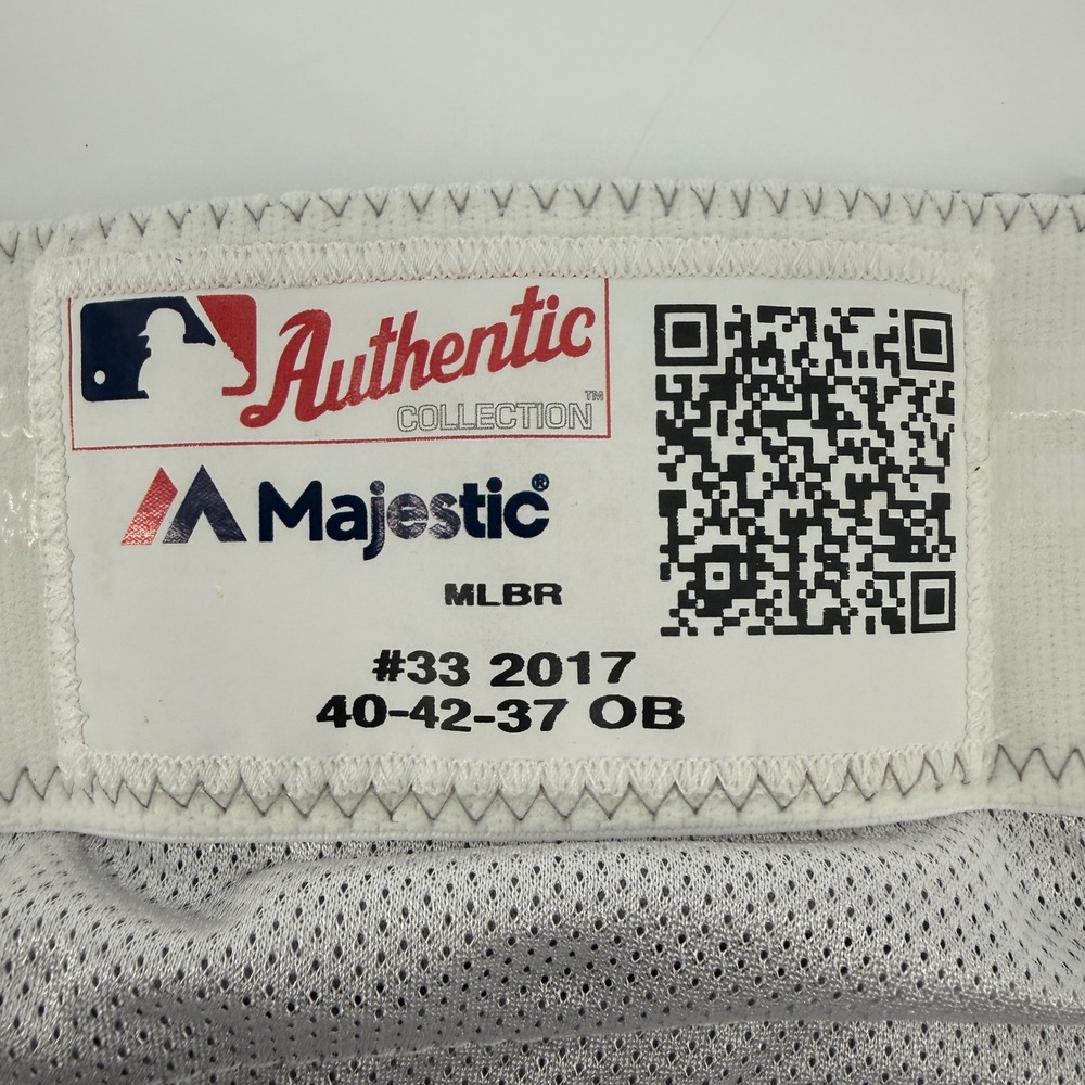 Majestic MLB Authentic‎ Collection 2017 Baseball Pants Mens Grey Size 38x37 #33